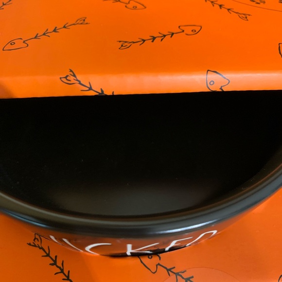 Rae Dunn “WICKED” & “CUTE” LL Black Pet Bowl Set NWT - Picture 6 of 9